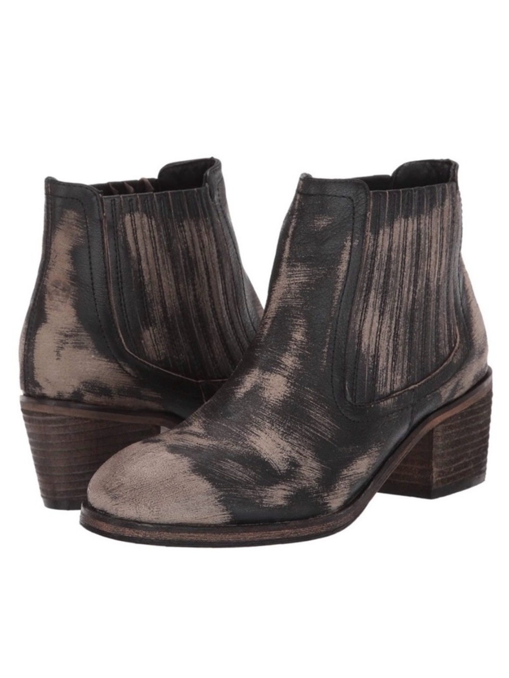 Roan Barcelona Black Buff Scratch Chelsea Boots Size 7
